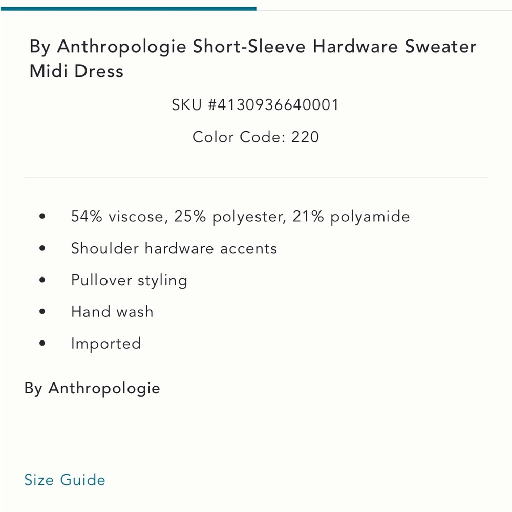 Short-sleeve hardware sweater midi dress - Picture 6 of 6